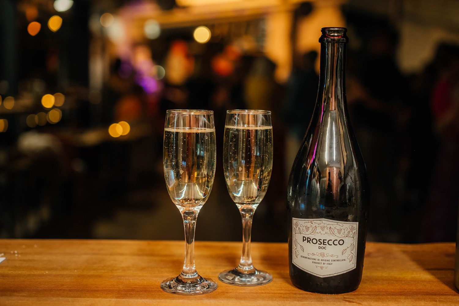 Green table - private hire- prosecco